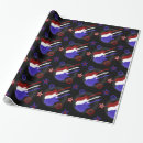 Search for guitar pattern wrapping paper Modern