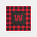 Search for buffalo check napkins Red and black plaid