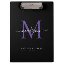 Search for purple clipboards Monogrammed