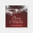 Search for elegant christmas napkins Red