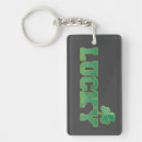 Search for clover rectangular keychains Lucky