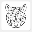 Search for black and white tribal stickers Animal