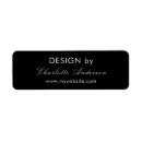 Search for address business labels Black and white