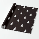 Search for forest christmas wrapping paper Black and white