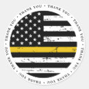 Search for 911 stickers Thin gold line