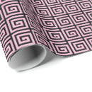 Search for greek key wrapping paper Pink