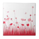 Search for red poppy tiles Floral