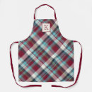 Search for blue white plaid aprons Pattern