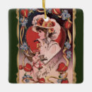 Search for vintage valentine ornaments Red