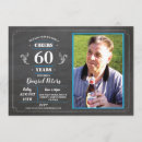 Search for 60 years birthday invitations Chalkboard