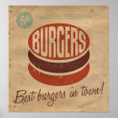 Search for vintage burger posters Food