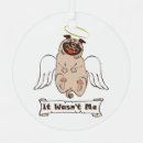 Search for angel dog ornaments Pug