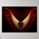 Recherche de coeur géométrique posters Rouge