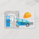 Search for electric car business cards Electrician