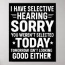 Search for hearing posters Selective