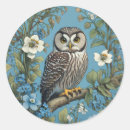 Search for round owl stickers Vintage