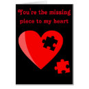 Recherche de morceaux de puzzle cartes postales Coeur