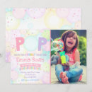 Search for bubble birthday invitations Girl