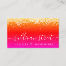 Search for orange business cards Girly