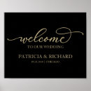 Search for black and gold wedding signs Calligraphy