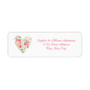 Search for heart shape return address labels Floral