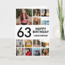 Search for 63rd birthday cards Sixty third birthday