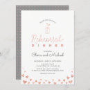 Search for rose gold rehearsal dinner invitations Typography