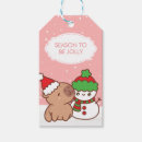 Search for snowman gift tags Pink