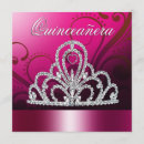 Recherche de fuschia invitations Quinceanera
