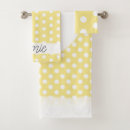 Recherche de point de polka de monogramme Jaune