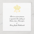 Search for crown wedding invitations Victorian