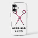Search for hair stylist iphone cases Black