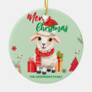 Search for santa sheep ornaments Xmas