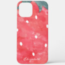 Search for red strawberry fruit iphone cases Watercolor