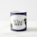 Search for black damask mugs Witch
