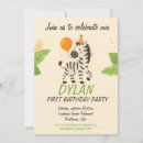 Search for black zebra stripe invitations For kids