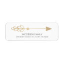 Search for arrows return address labels Gold