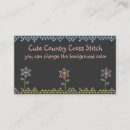 Recherche de point croisé cartes visite Couture