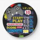 Search for gamer paper plates Boy birthday
