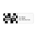 Search for big return address labels Black and white
