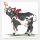 Recherche de poulet rouge autocollants Vache