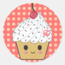 Search for cute kawaii cake stickers Cupcake