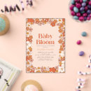 Search for groovy baby shower invitations Baby in bloom