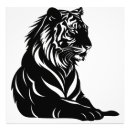 Search for animal silhouettes posters Black