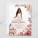 Search for african american bridal shower invitations Floral