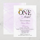 Search for golden 1st birthday invitations Watercolor