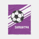 Search for girls soccer blankets Purple