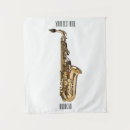 Recherche de saxophone tentures Musique