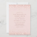 Recherche de rose gold confetti invitations Bride