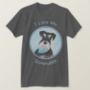 Search for schnauzer tshirts Black and white